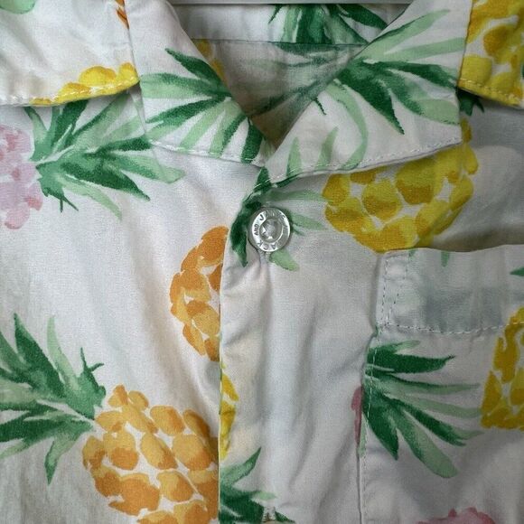 Janie And Jack the Pineapple Cabana Button Shirt Boys Size 3 - Picture 5 of 14